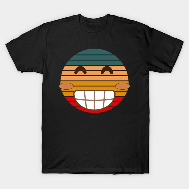 Retro Vintage Sunset Smiling T-Shirt by doctor ax